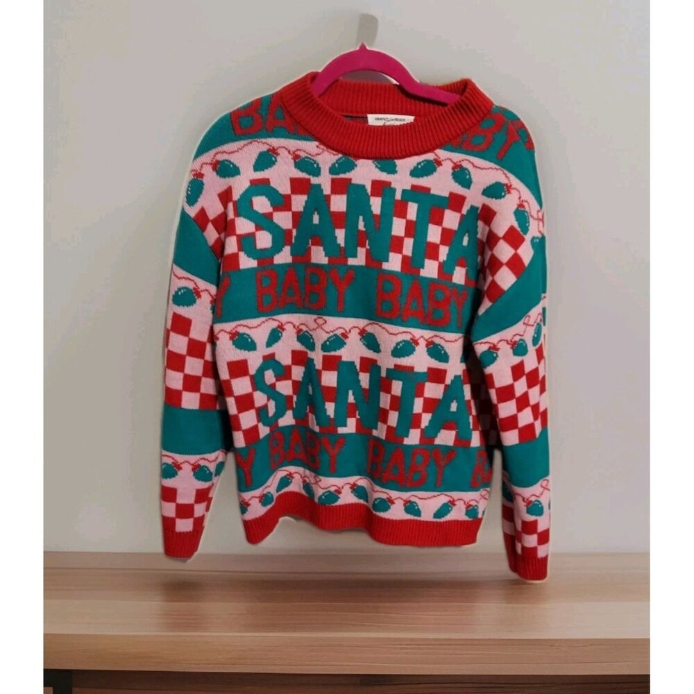 Grayson Threads Women’s Santa Baby Ugly Christmas Sweater Pullover‎ Holiday XS